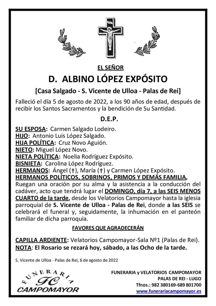 ALBINO LÓPEZ EXPÓSITO