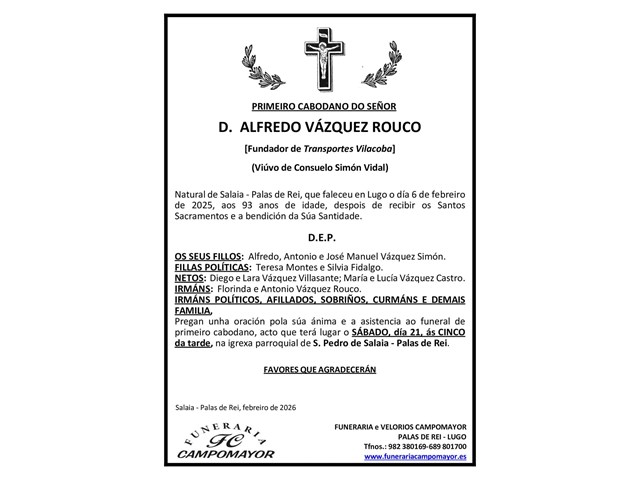 ALFREDO VÁZQUEZ ROUCO