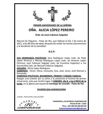 ALICIA LÓPEZ PEREIRO