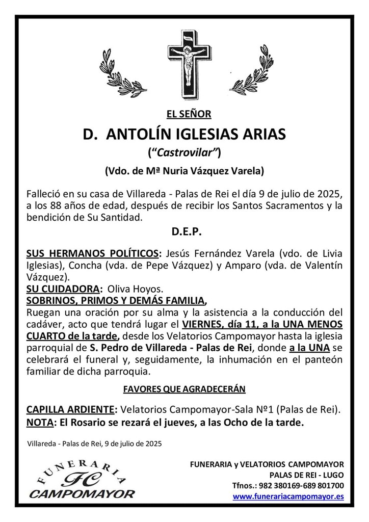 ANTOLÍN IGLESIAS ARIAS