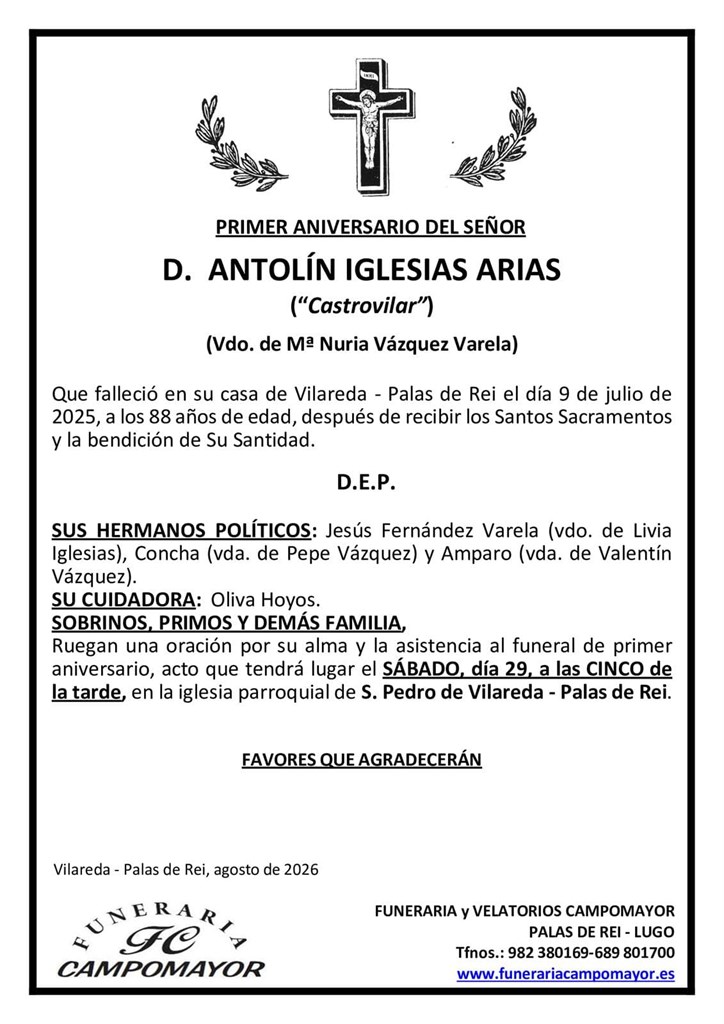 ANTOLÍN IGLESIAS ARIAS