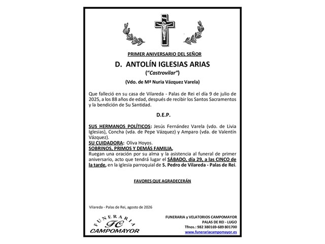 ANTOLÍN IGLESIAS ARIAS