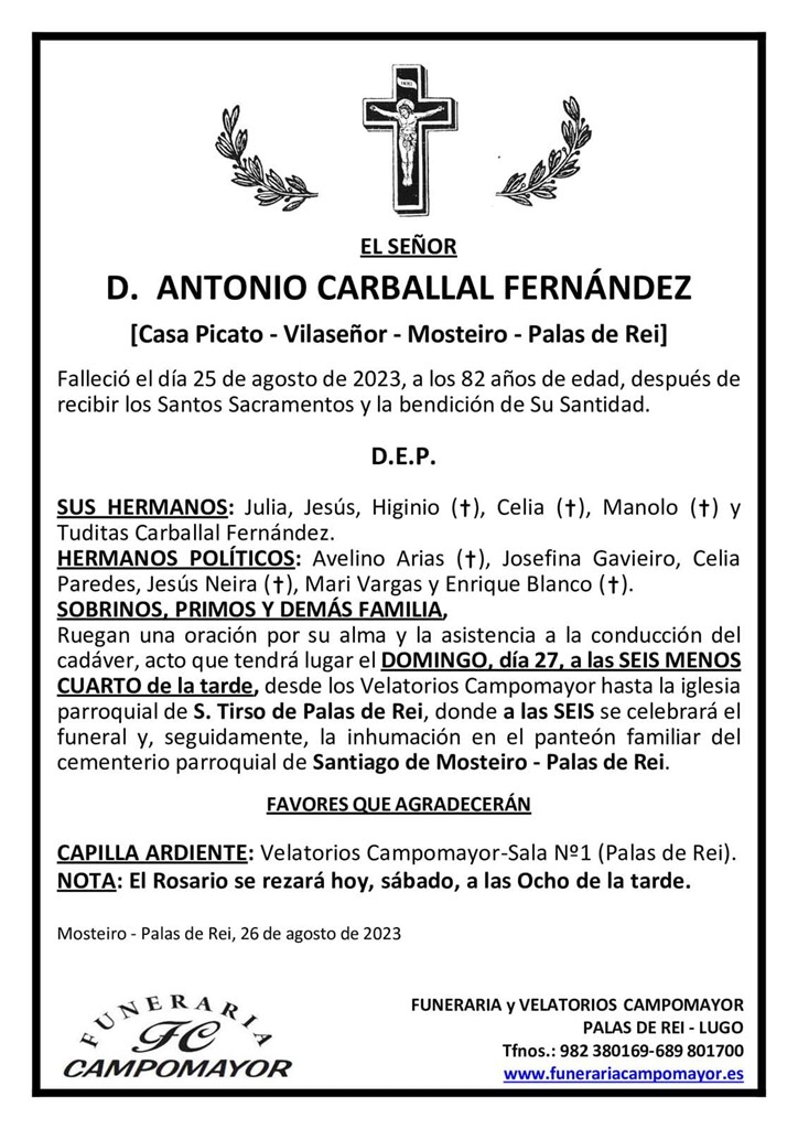 ANTONIO CARBALLAL FERNÁNDEZ