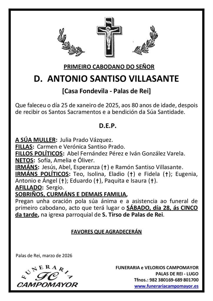 ANTONIO SANTISO VILLASANTE