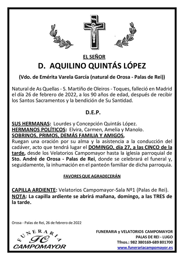 AQUILINO QUINTÁS LÓPEZ