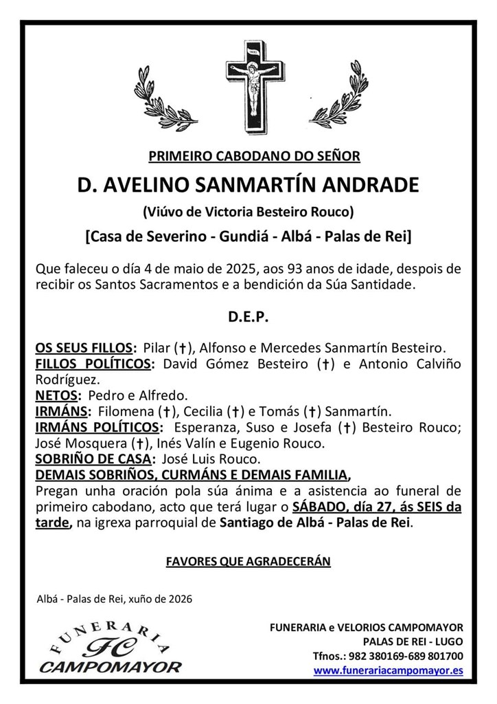 AVELINO SANMARTÍN ANDRADE