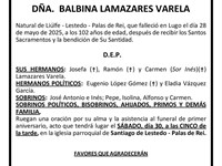 BALBINA LAMAZARES VARELA