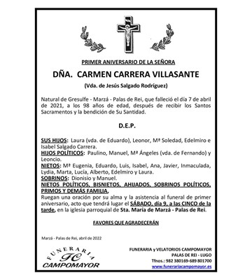 CARMEN CARRERA VILLASANTE