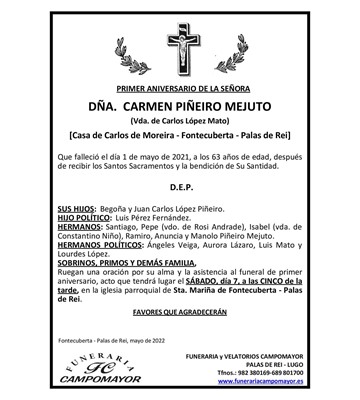CARMEN PIÑEIRO MEJUTO