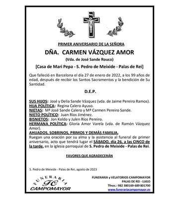 CARMEN VÁZQUEZ AMOR