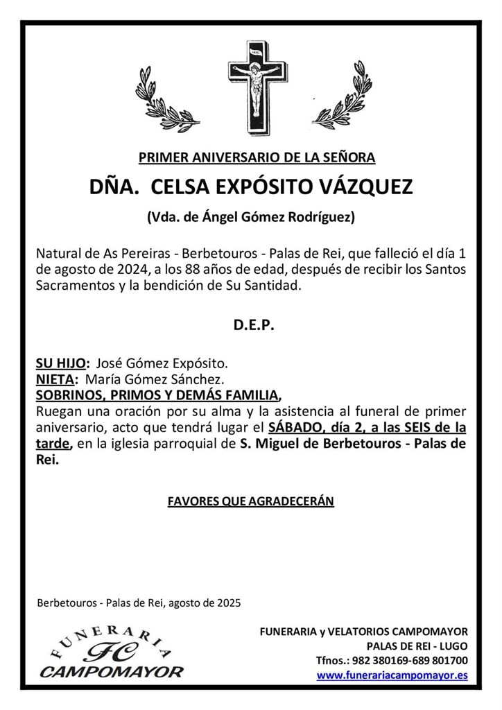 CELSA EXPÓSITO VÁZQUEZ