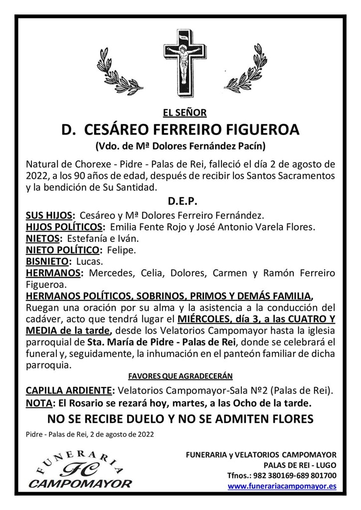 CESÁREO FERREIRO FIGUEROA