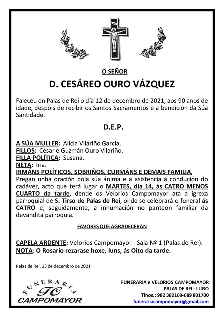 CESÁREO OURO VÁZQUEZ