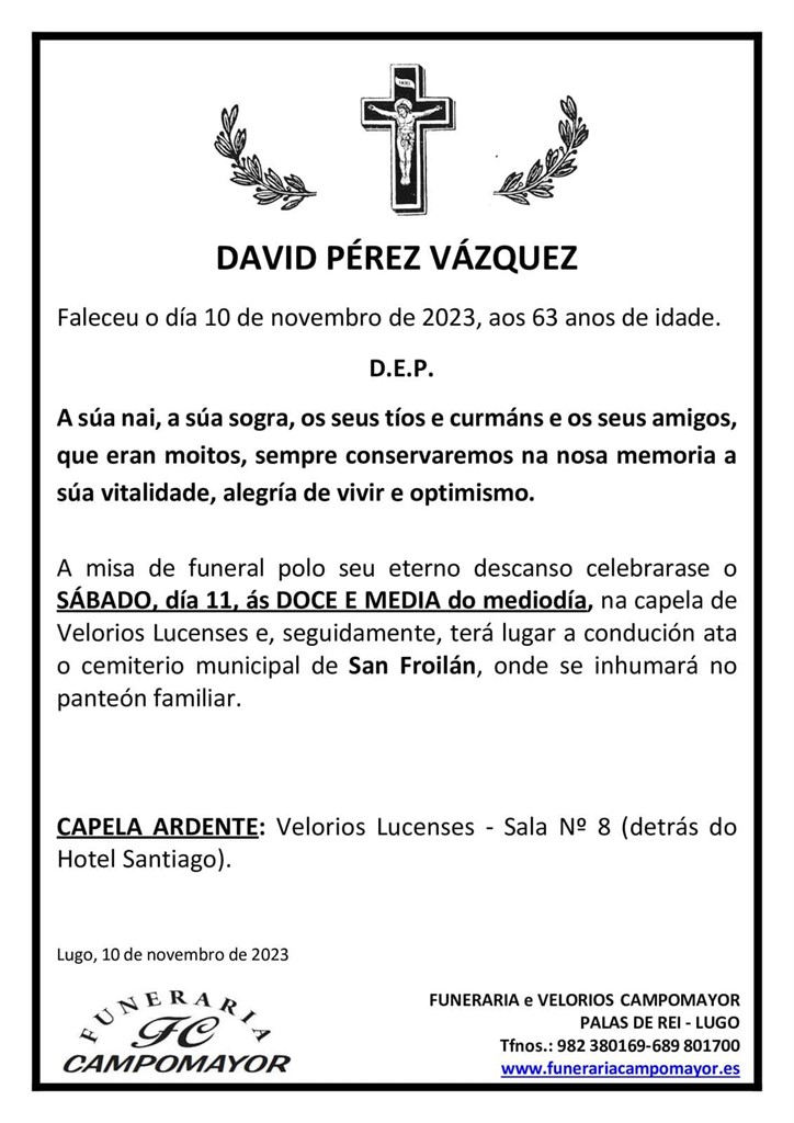 DAVID PÉREZ VÁZQUEZ