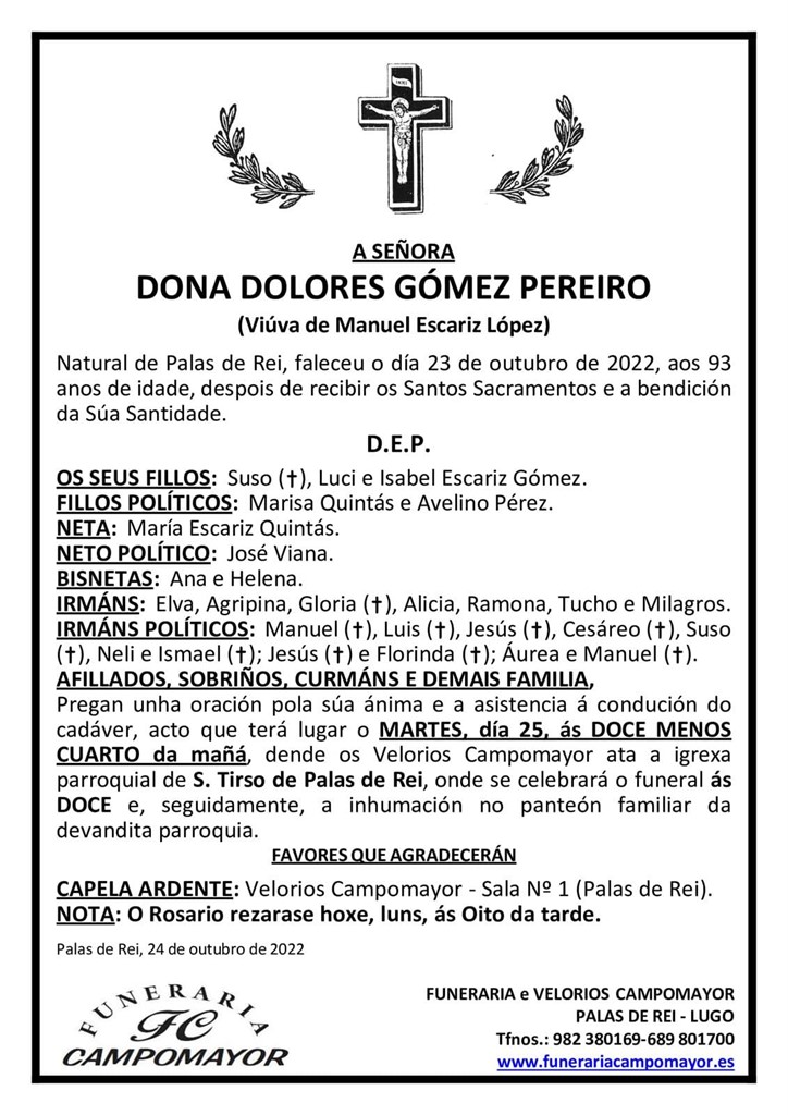 DOLORES GÓMEZ PEREIRO