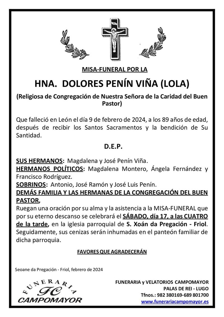 DOLORES PENÍN VIÑA (LOLA)