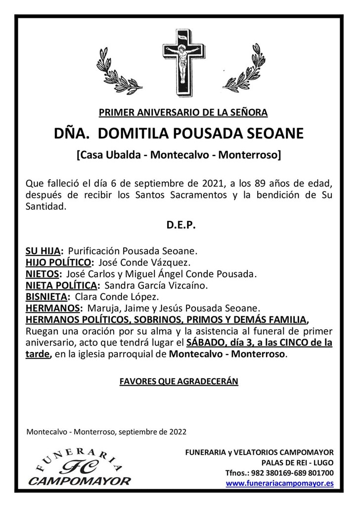 DOMITILA POUSADA SEOANE