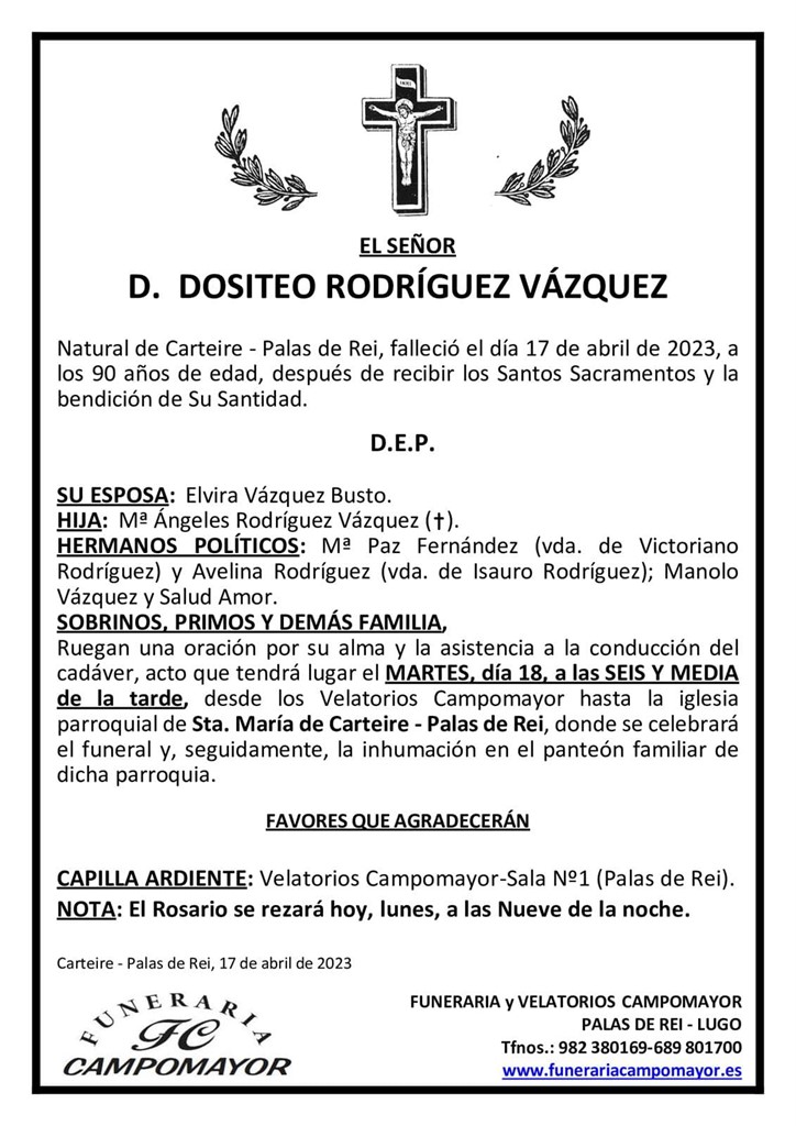 DOSITEO RODRÍGUEZ VÁZQUEZ