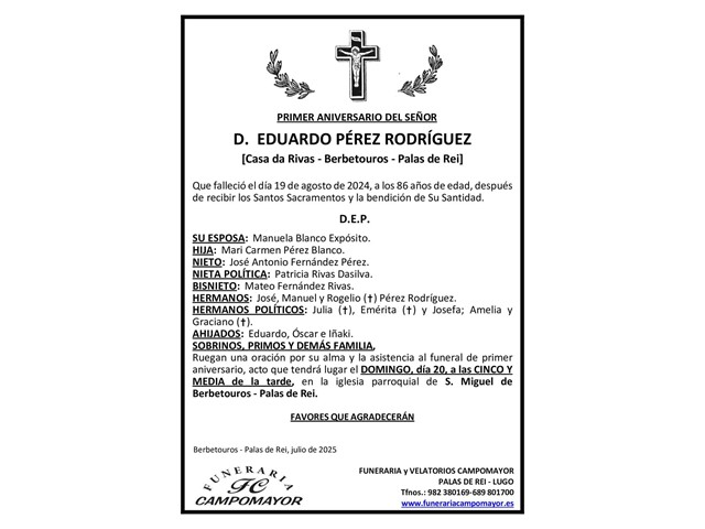 EDUARDO PÉREZ RODRÍGUEZ