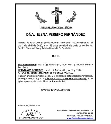 ELENA PEREIRO FERNÁNDEZ