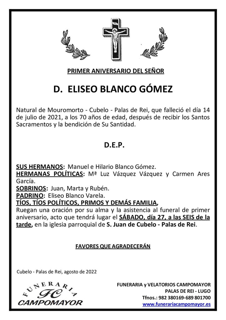 ELISEO BLANCO GÓMEZ