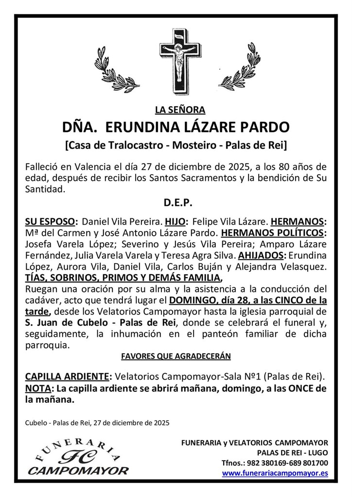 ERUNDINA LÁZARE PARDO