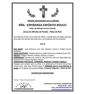 ESPERANZA EXPÓSITO ROUCO