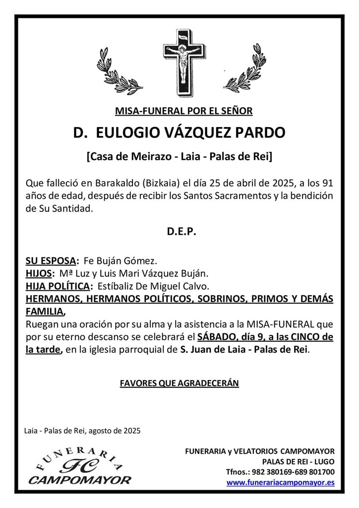 EULOGIO VÁZQUEZ PARDO