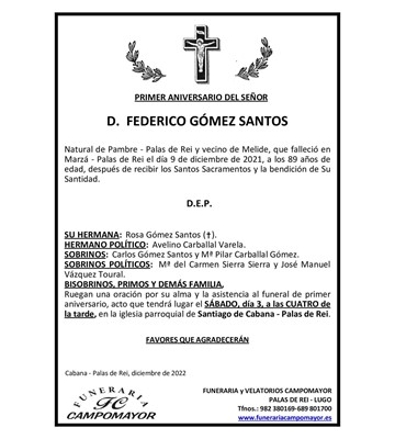 FEDERICO GÓMEZ SANTOS