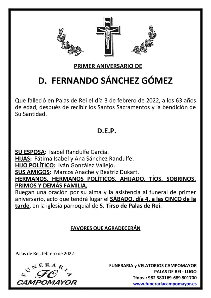 FERNANDO SÁNCHEZ GÓMEZ