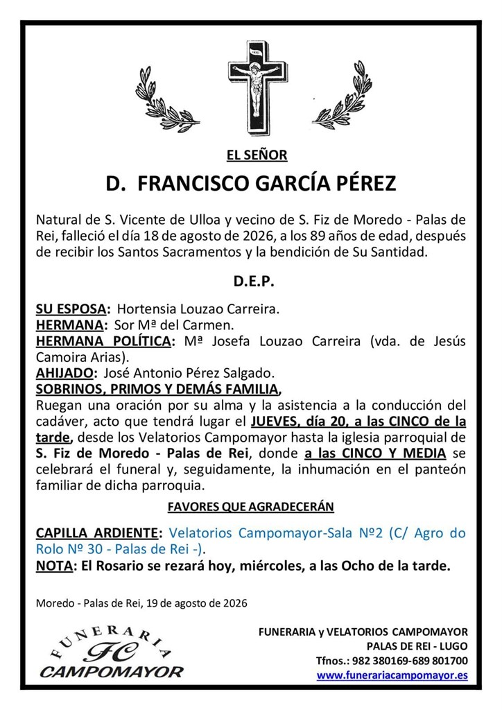 Foto principal FRANCISCO GARCÍA PÉREZ