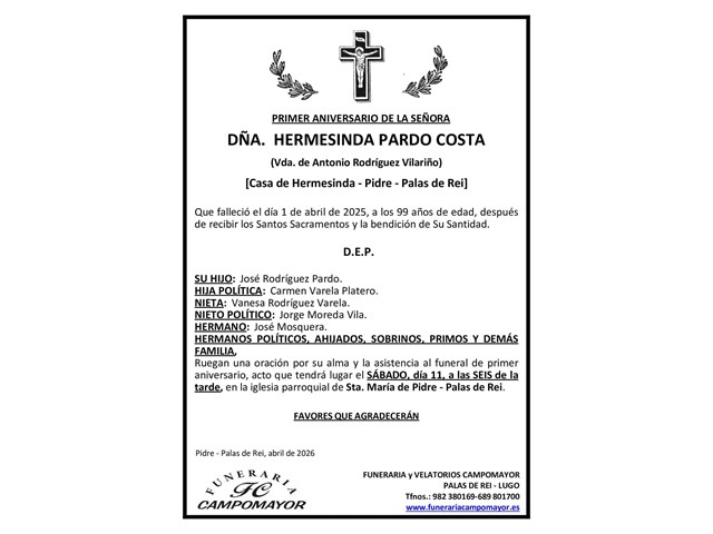 HERMESINDA PARDO COSTA