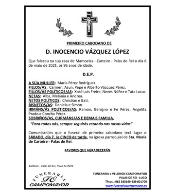 INOCENCIO VÁZQUEZ LÓPEZ