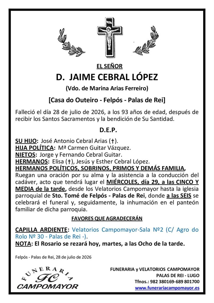 Foto principal JAIME CEBRAL LÓPEZ