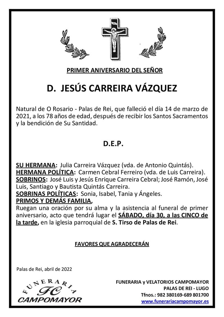 JESÚS CARREIRA VÁZQUEZ