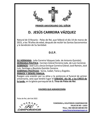 JESÚS CARREIRA VÁZQUEZ