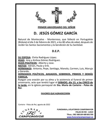 JESÚS GÓMEZ GARCÍA