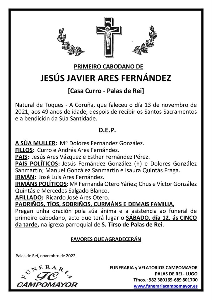 JESÚS JAVIER ARES FERNÁNDEZ