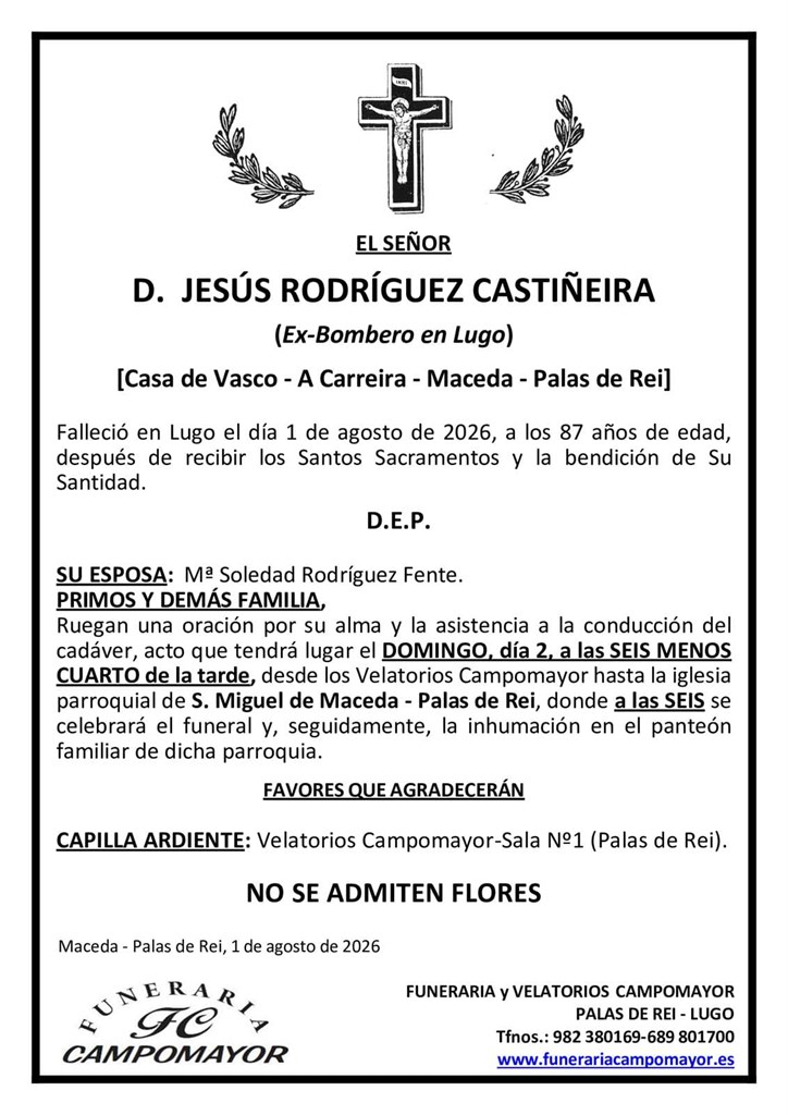 Foto principal JESÚS RODRÍGUEZ CASTIÑEIRA