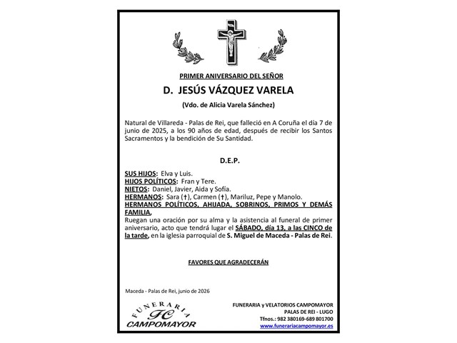 JESÚS VÁZQUEZ VARELA