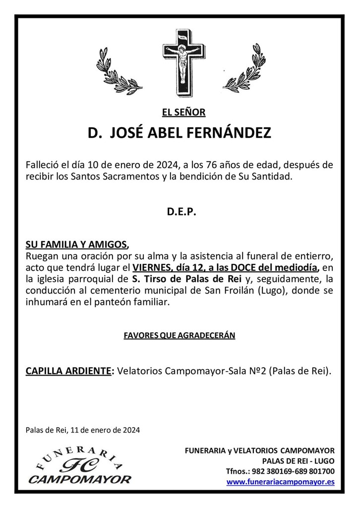 JOSÉ ABEL FERNÁNDEZ