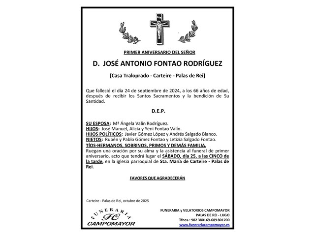 JOSÉ ANTONIO FONTAO RODRÍGUEZ