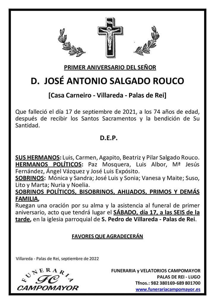 JOSÉ ANTONIO SALGADO ROUCO