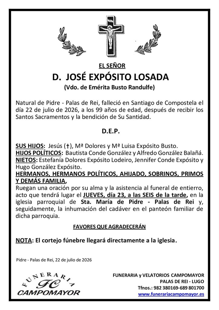 Foto principal JOSÉ EXPÓSITO LOSADA