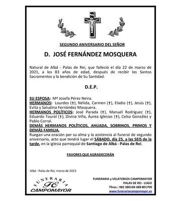 JOSÉ FERNÁNDEZ MOSQUERA