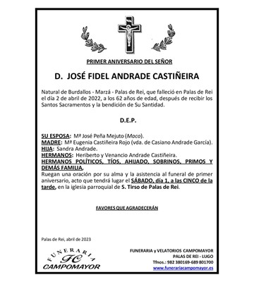 JOSÉ FIDEL ANDRADE CASTIÑEIRA