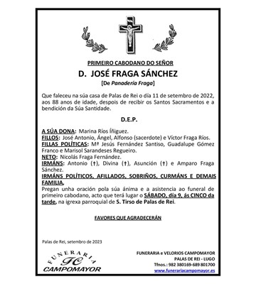JOSÉ FRAGA SÁNCHEZ