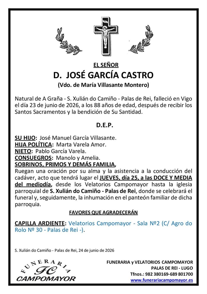 Foto principal JOSÉ GARCÍA CASTRO
