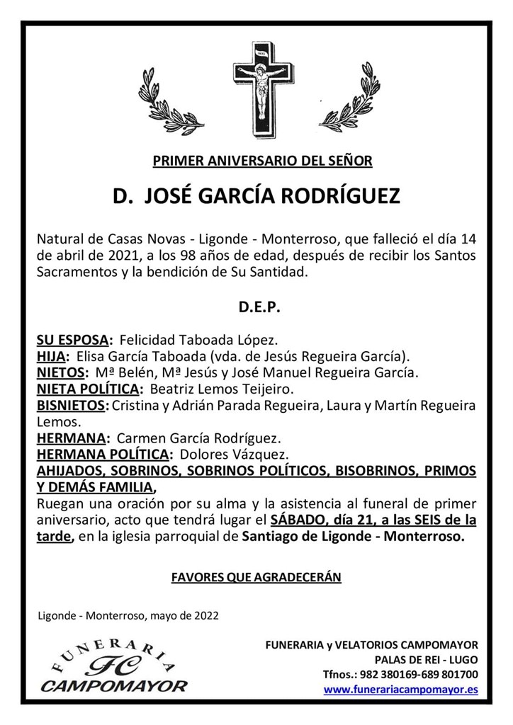 JOSÉ GARCÍA RODRÍGUEZ