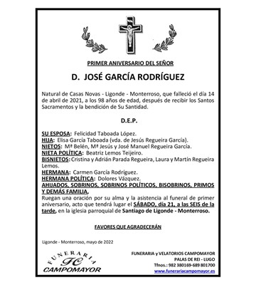JOSÉ GARCÍA RODRÍGUEZ